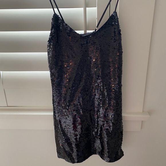 black sequin obey dress - Picture 3 of 6